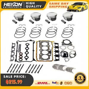Head Gasket Set Piston Bearings For 00-09 VW Jetta Golf AUDI A4 TT AWM AWV 1.8T - Picture 1 of 12