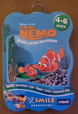 Disney Pixar Finding Nemo Ocean Discoveries Game Cartridge for vtech V.Smile New - Image 1 of 4