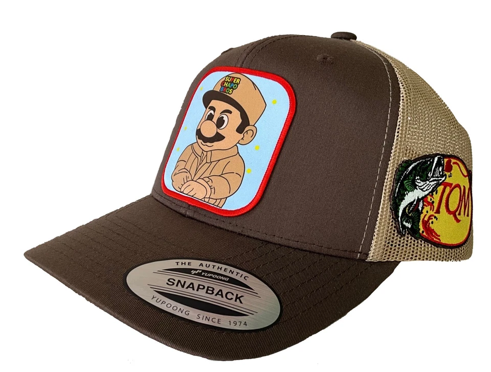 SOMBRERO SUPER CHAPO BROS TQM AL LADO H MARRÓN CAQUI MALLA EL CHAPO GUZMÁN SOMBRERO MÉXICO Foto 1 de 4