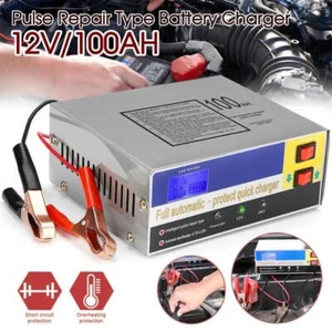 Car Battery Charger 12/24V 10A Full Automatic Intelligent Pulse Repair Starter - Picture 1 of 12