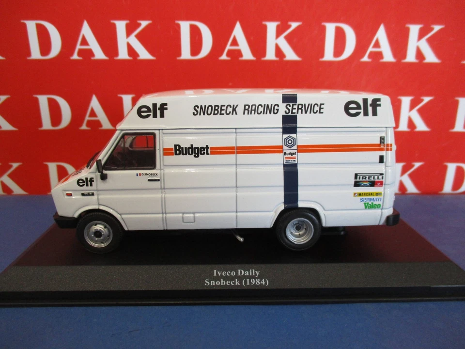 Die cast 1/43 Modellino Furgone Iveco Daily 35-U8 Assistenza Rally Snobeck 1984 - Immagine 1 di 4