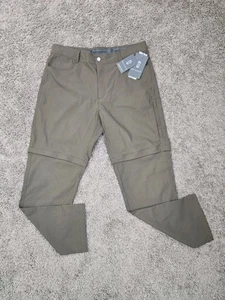 Free Country Men's Brown Stretch Convertible Pants Men's Size 36x32 - Picture 1 of 8