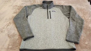 Patagonia Better Sweater 1/4 Zip Pullover Size M Polyester Fleece Men's Gray - Picture 1 of 11