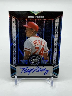 cartas colecionáveis esportivas individuais Tony Perez autografadas - Imagem 1 de 2