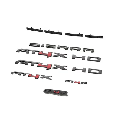 2024-2026 GMC Sierra 2500HD 3500HD Sierra HD AT4X Black Emblem Kit 85870116 GM - Image 1 of 4