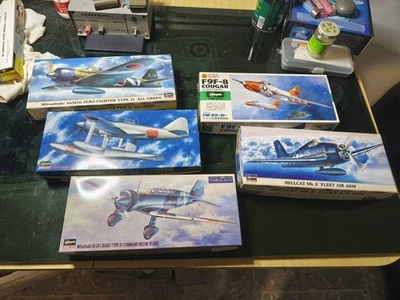 5x 1/72 HASEGAWA Aircraft model  - Immagine 1 di 4