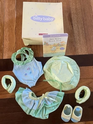 Pleasant Company American Girl Bitty Baby Tropical Waves Beach Swimsuit Set Box - Image 1 of 4