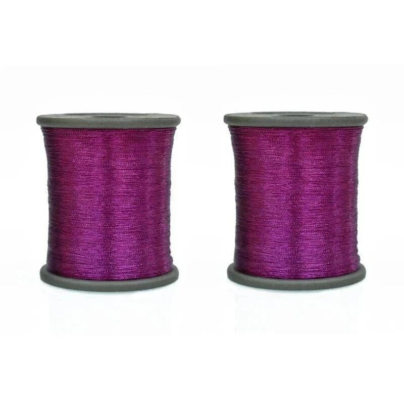 Cotton Metallic Zari Thread For Embroidery 0.1Mm 100 Gram- Pack Of 2 Roll - Image 1 of 1