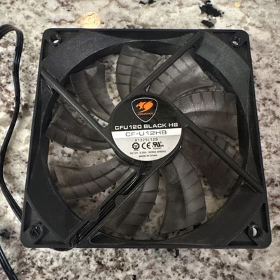 Cougar CFU 120 Black HB Max 120mm Case Fan - Black CF-U12HB New - Image 1 of 3