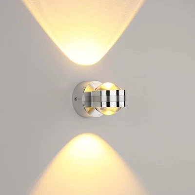 Lightsjoy Lampada da Parete Interno Moderno 6W Applique da Parete Argento LED - Immagine 1 di 4