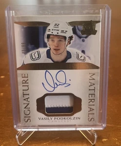 2021-22 Upper Deck The Cup Vasily Podkolzin Signature Material RC /99 SP-VP - Bild 1 von 2