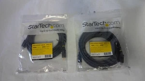 *New Lot of 2* StarTech 20" Ft DisplayPort Male/Male Cable (B0397) - Picture 1 of 3