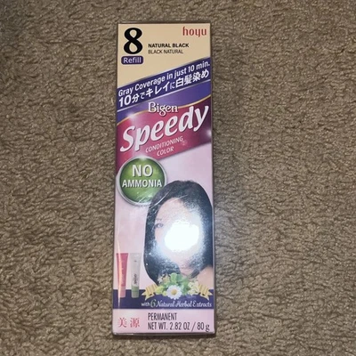 Color de pelo BIGEN Speedy No-Ammonia Japón 8 negro natural SIN gris en 10 min, RECARGA Foto 1 de 4