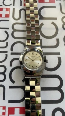Swatch Gradino YSS300G Irony Ladies 25mm Stainless Steel Silver Tone Excellent - Image 1 of 4