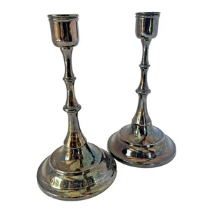 Towle E. P. 4165 Plateado 7” Candelabro Pesado Victoriano Halloween - Imagen 1 de 10