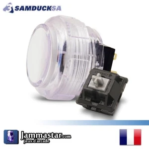 Samducksa SDB-202C Cherry Silencieux - Silent Arcade Push button - Blanc White - Imagen 1 de 3