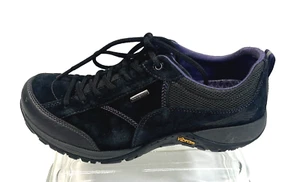 Dansko Womens Sneakers Size 7.5-8 US 38 EU Black Waterproof Suede Vibram - Picture 1 of 14