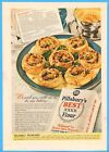 Vintage 1941 PILLSBURY Flour Tuna Pinwheels Recipe 1940s Kitchen Decor Print Ad