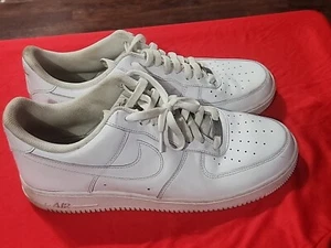 Nike Mens Air Force 1 07 CW2288-111 White Size 11.5 Casual Shoes Sneakers (B) - Picture 1 of 9