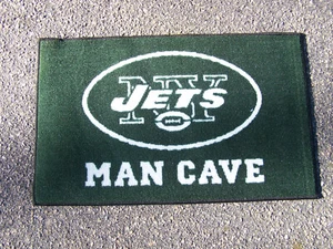 ALFOMBRA DE BIENVENIDA PUERTA DE BIENVENIDA FANMATS CON LICENCIA NFL NY JETS HOMBRE CUEVA ALFOMBRA NUEVO SIN ETIQUETAS - Imagen 1 de 2
