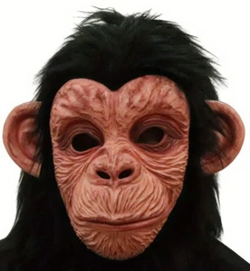 realistische Maske Affe Affenmaske Affe Vollmaske Tier Latex - Bild 1 von 3