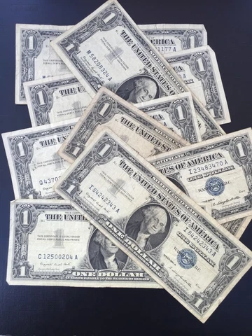 1957A One Dollar Well Circulated Silver Certificate Note - $1 Bill Cover