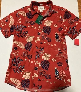 Bixby Nomad Stitch Fix mittelschmales Herrenhemd mit Hawaii-Print - Bild 1 von 2