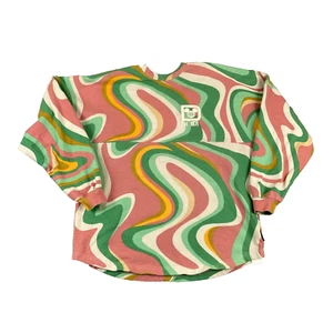 Disneyworld Groovy Swirl Spirit Jersey Long Sleeve Shirt Medium Disney Colorful - Picture 1 of 12