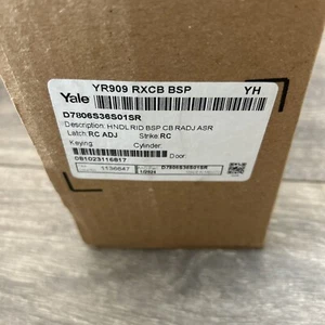 Yale Yr909 Rxcb Bsp schwarz nur Türgriff und Knopf - Bild 1 von 10