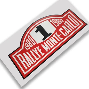 MONTE CARLO RALLYE #1 1980 RENNWAGEN SPORT Aufkleber Grafik Sticker x 1 208 mm - Bild 1 von 1
