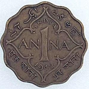 Moneda Mundial: India 1942 - 1 Anna - Circulada (SKU 296) - Imagen 1 de 4