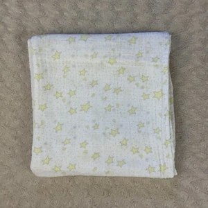 Swaddle Designs Yellow Moon Stars Baby Blanket Muslin Cotton Gray White Dots - Picture 1 of 7
