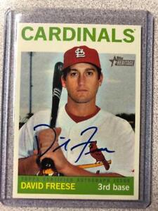 2013 Topps Heritage - Real One Autographs AUTO #ROA-DF - David Freese CARDINALS