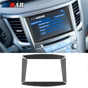 Panel de navegación GPS de fibra de carbono para Subaru Legacy Outback 2010-14 - Imagen 1 de 12