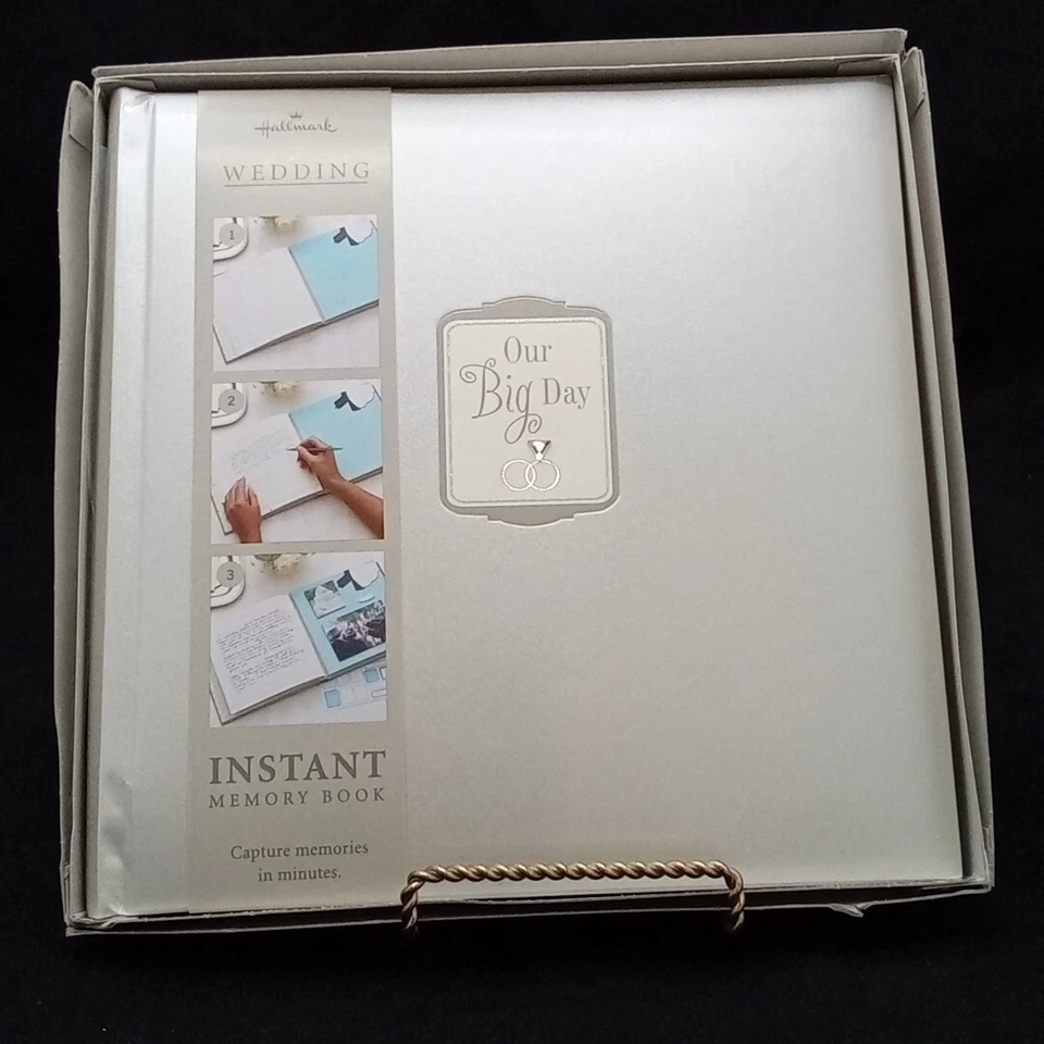 Álbum de memoria instantánea Hallmark Our Big Day 12x12 boda señor señora foto regalo Foto 1 de 4