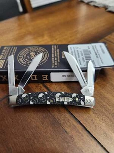 Case XX 6468 Smooth White Bone Small Congress with Skull Handles 1 of 500 CA1253 - Picture 1 of 3