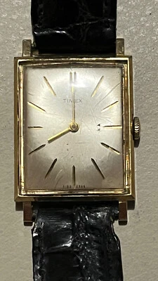 Correa de cocodrilo reloj Timex vintage para piezas o reparación  Foto 1 de 4