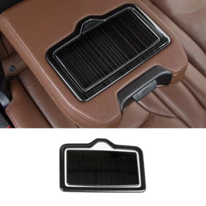 Fit For Audi Q7 2016 2017-2018 2019 Black Steel Rear Water Cup Panel Cover Trim - Picture 1 of 9