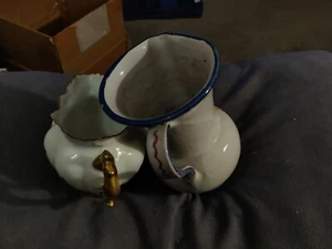 Pair Of antique family Cream Vases / vessels - never used, displayed. - Picture 1 of 3