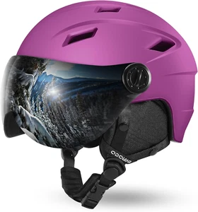 Ski Helmet with Ski Goggles, Light Weight Snowboard Helmet and 2-In-1 Visor Deta - Picture 1 of 7