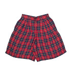 LIZSPORT Casual Shorts Red Regular Check Womens S W26