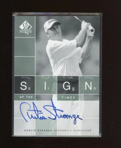 2002 SP Authentic Sign of the Times Autograph #CS Curtis Strange - Image 1 of 1