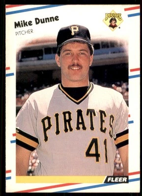 1988 Fleer Mike Dunne Pittsburgh Pirates #328 - Image 1 of 2