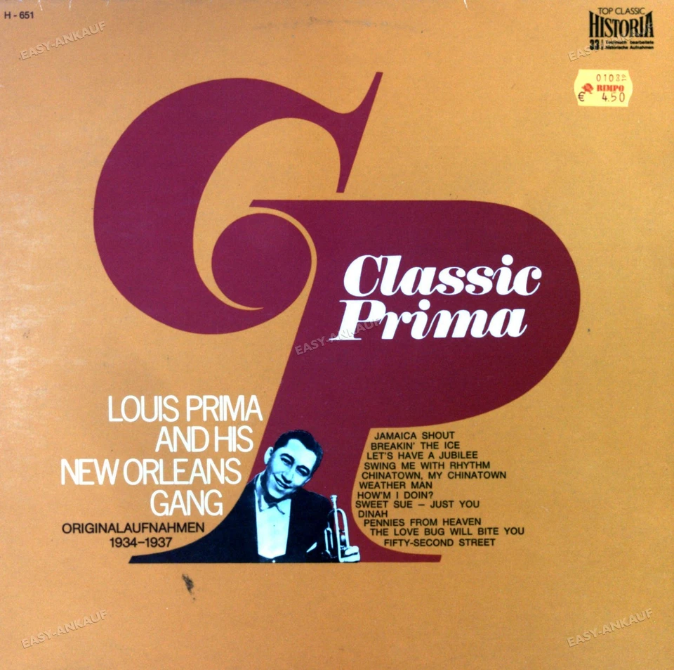 Louis Prima And His New Orleans Gang - Classic Prima LP (VG/VG) .* - Image 1 of 1