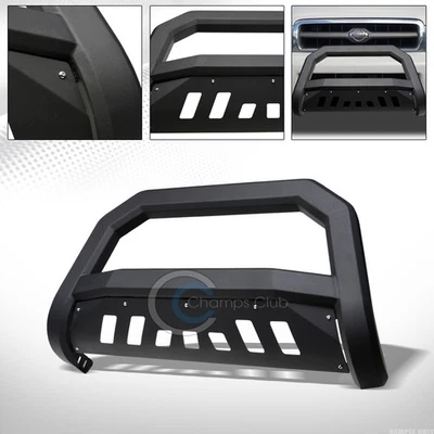 Fits 99-04 Nissan Pathfinder Matte Black AVT Bull Bar Brush Bumper Grille Guard — 第 1/4 张图片