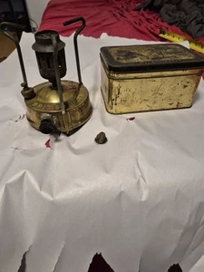 Vintage Veritas MARK Paraffin Brass Stove England Vintage Camping - Picture 1 of 24