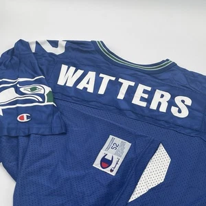 Vintage 90s Champion Seattle Seahawks Ricky Watters #32 NFL Jersey Size 52 / 2XL - Picture 1 of 7