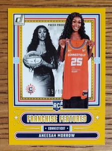 2025 Panini WNBA Donruss - Gold Franchising Features #7 Aneesah Morrow (RC) /10 - Foto 1 di 2