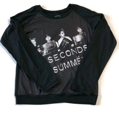 Bravado Merchandising 5 Seconds of Summer Womens Long Sleeve Shirt Size XL Black - Image 1 of 4