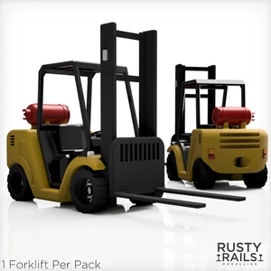 RRM079 Rusty Rails OO Gauge Forklift - Unpainted 3D Print (SUPPLIED UNPAINTED) - Picture 1 of 2